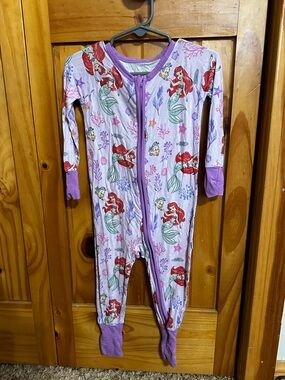 Little Sleepies Purple Little Mermaid Print Zippy